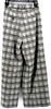 UNITED TOKYO JAPAN. Gray Plaid High-Rise Wide-Leg Pants