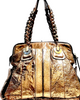 Chloe PARIS. PHOEBE PHILO. Vintage Bronze Leather Shoulderbag Goldplated Hardware