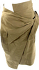 Isabel Marant Etoile Paris. Tan Color Cotton Cargo Wrap Knee Length Skirt
