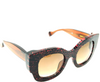 Fendi ITALY. Super Thick Amber Acetate Unisex Sunglasses FF0106 S w/Fendi Box & Case