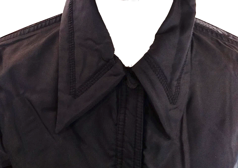 Fendi ITALY. Black Nylon Back FENDI LOGO Jacket