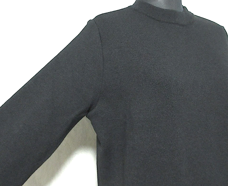 UNITED TOKYO JAPAN Black Side Slit Long Knit Dress