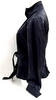 Maxmara Italy. Midnite Blue Tessuto/Cotton/PolyTech Blend Belted Jacket