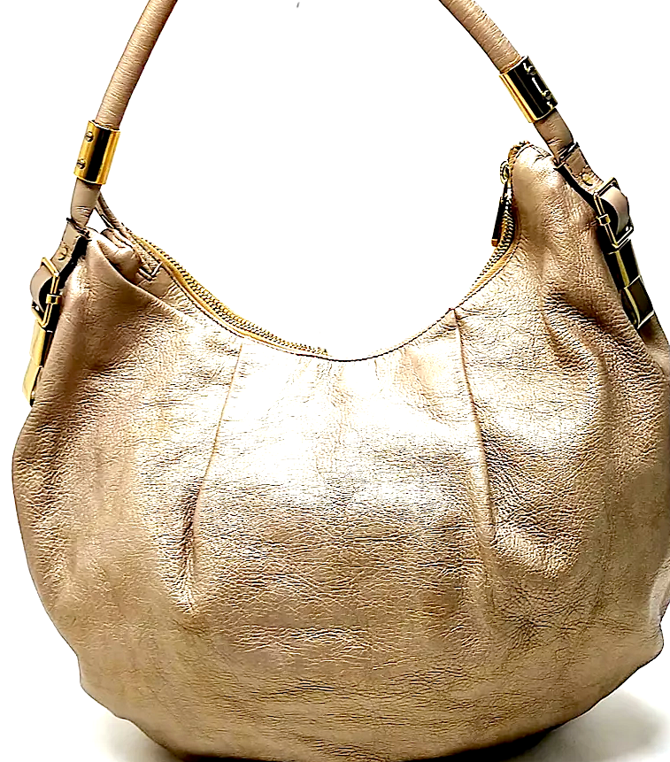 Chloe Paris. Gold Leather Hobo Style Shoulder Bag