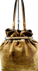 Bottega Veneta ITALY. Brown Suede Leather Hand Bag / Shoulder Bag
