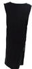 La Garconne Moderne Black Cotton Lightweight Drawstring Waist Long Dress