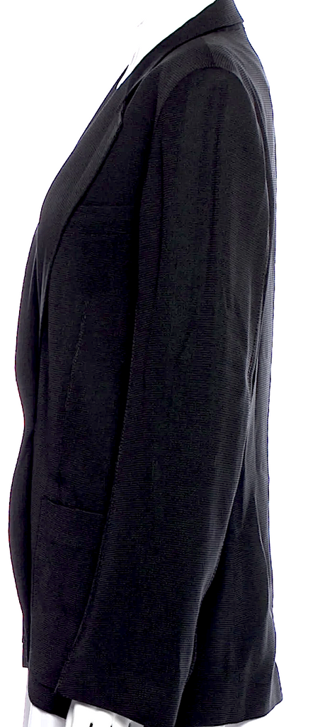 Ann Demeulemeester Belgium. Black Rayon/Poly Blazer