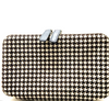Roger Vivier Paris. NWOT. Ponyhair Fur Houndstooth Pattern Clutch Bag