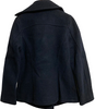 Takahiro Matsushita Japan. L'Appartement. Navy Wool Blend Gold Button PeaCoat