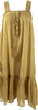DÔEN Organic Cotton Square Neck Sundress Button Midi Dress