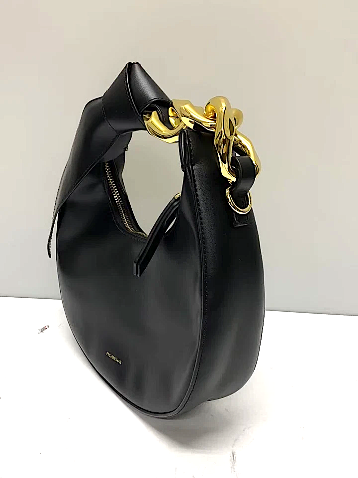 PECHINCHAR JAPAN. NEW. NWOT. Mini Black Vegan Leather Shoulder Bag, Crossbody Strap, Handbag