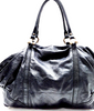 Gucci Italy. Black Leather Shoulder Bag w/Attachable Shoulder Strap