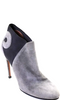 Alaia Paris. Gray Suede Pointed Toe Stiletto Heel Ankle Boots Size 39.5