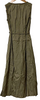 WALTER VOULAZ ITALY. Olive Shirred Design Dress
