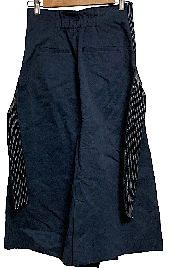 UNITED TOKYO JAPAN. Navy/Black Cross Belt Skirt