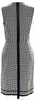 Lanvin Paris. Black/White Cotton Polka Dot Darted Zipped Midi Sheath Dress