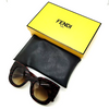 Fendi ITALY. Super Thick Amber Acetate Unisex Sunglasses FF0106 S w/Fendi Box & Case