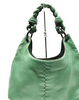 Bottega Veneta Italy. Vintage Green Leather Shoulder Bag / Hand Bag