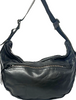 REN JAPAN. Black Lambskin Leather Crossbody Sling/Hobo Style Shoulder Bag