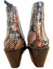 ACNE Studios Sweden. Tan/Brown Snakeskin Leather Ankle Boots Size: 39/9