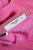 Prada Italy. Crepe Draped V-Neck Sleeveless Zip Up Shift Dress