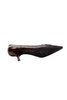 Prada Italy. Walnut Brown Leather Loafer Pointed Toe Pumps  Size 39.5 9.5