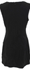 ACNE Studios Sweden. Black Viscose Blend Scoop Neck Sleeveless Corset Close Dress