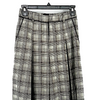 UNITED TOKYO JAPAN. Gray Plaid High-Rise Wide-Leg Pants