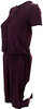 Gucci Italy. Burgundy Viscose Knit Embellishments Front Drop Waist Mini Dress