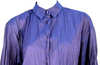 ISSEY MIYAKE Japan. Iridescent Purple Crinkle Pleated Woven Button-Front Tunic/Dress