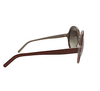 Chloe Paris. Womens Large Oval Gray/Brown Lens Sunglasses