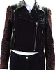 Elizabeth & James NY. (The Row Designer)  Black Long Sleeves Full Zip Moto Jacket