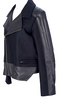 SURFACE TO AIR PARIS. NEW/TAGS.  Black Leather Trim Black Jacket