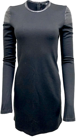 Dolce & Gabbana Italy. Black Nylon, Spandex, Acetate Stretch Flare Zip Skirt