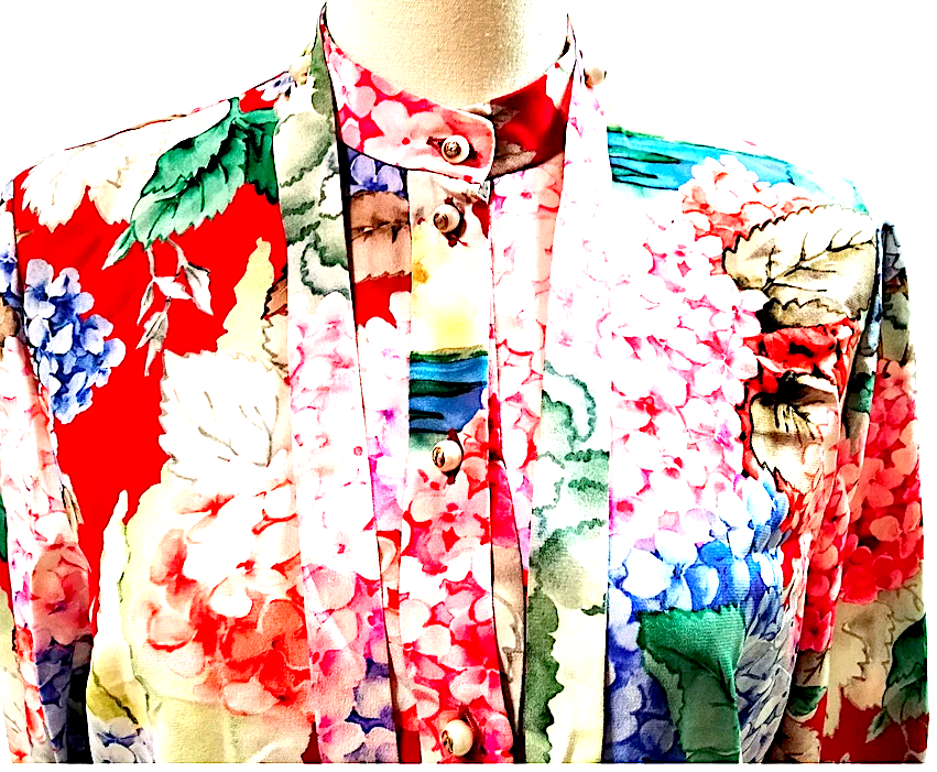 Gucci Italy. Multi Color Button Front Shirt Dress