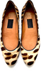 Lanvin Paris. NEW/WOB. Calfskin Leopard Print Ballet Flats FR38 US 8
