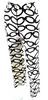 Valentino Garavani Italy White, Black Chain Logo Print Mid Rise Pleated Pants