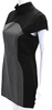 Gareth Pugh UK. NEW W/TAGS. Black/Gray Back Zip Short Sleeve Mock Neck Mini Dress