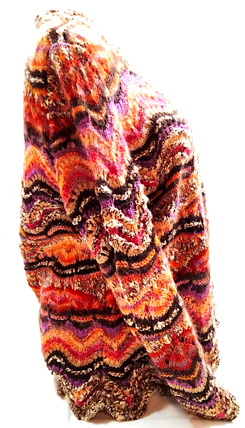 MISSONI ITALY. Vintage Multi-Color Wool, Nylon, Mohair s Cardigan Style Sweater/Top