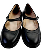 Chloe Paris. Black Leather Round Toe One Strap Mary Jane Flats Black SZ 41FR 39.5 USA