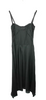 DIESEL GLENN MARTENS. NEW W/TAG. Black Long Asymmetrical Hem Viscose With Lace Dress