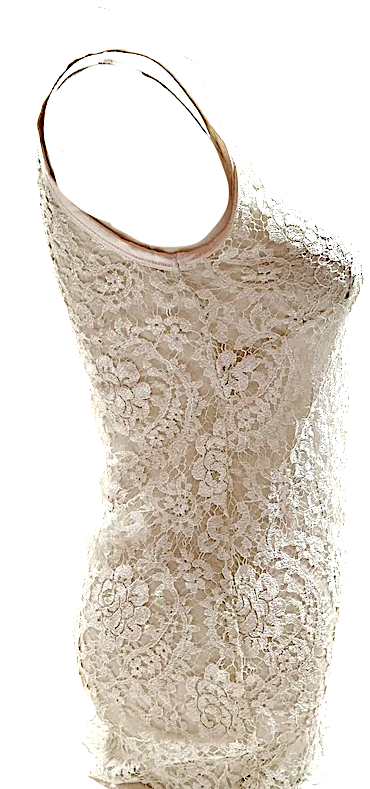 Dolce & Gabbana Italy. D&G. Nylon, Rayon, Lace Sleeveless Top