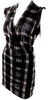 Isabel Marant Etoile Paris. Grey Plaid Sleeveless V Neck Dress