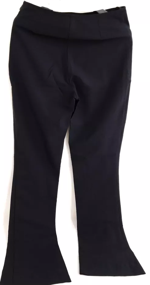 Chanel Paris. Black Nylon, Polyethylene Flare Boot Cut Pants