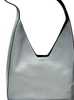 Prada Italy. Gray Leather Shoulder Bag
