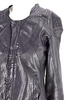 Diesel Glenn Martens Designer Black Lambskin Leather Full Zip Jacket