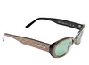 Trussardi Italy. Designer Round Gray Metallic Framed Geometric Detail Sunglasses