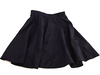 Miu Miu Italy. Black Polyester, Acetate, Nylon Front Zip Skirt