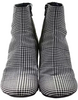 Maison Margiela Paris. MM6 Glen Check Plaid Print Ankle Boots White Black Size 38