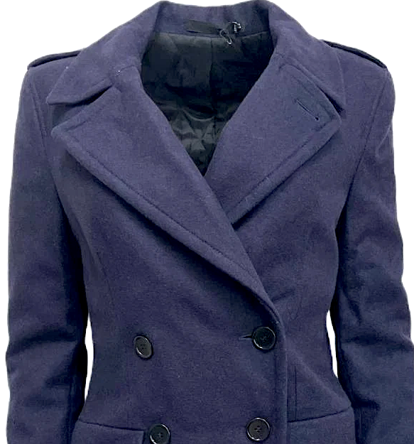 BBLK DNM STOCKHOLM/NYC. NEW W/TAGS Navy Blue Wool Blend Coat